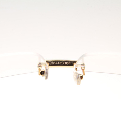 Cartier CT_3524012 Diamond White Buffalo Eyeglasses In Gold - EUR FASHION