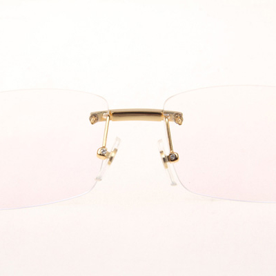 Cartier CT_3524012 Diamond Black Buffalo Eyeglasses In Gold - EUR FASHION