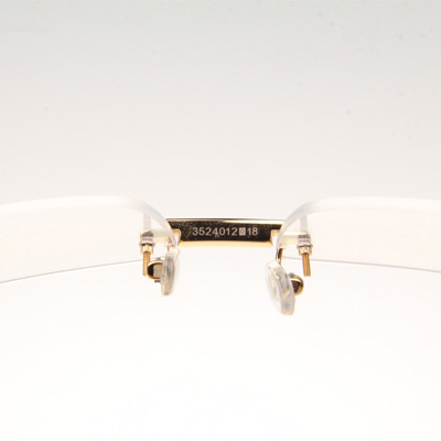 Cartier CT_3524012 Diamond Black Buffalo Eyeglasses In Gold - EUR FASHION