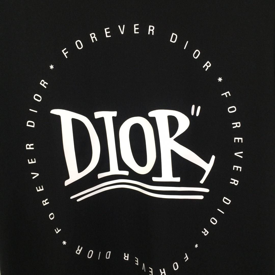 Dior Logo Cotton T-Shirt  - EUR FASHION