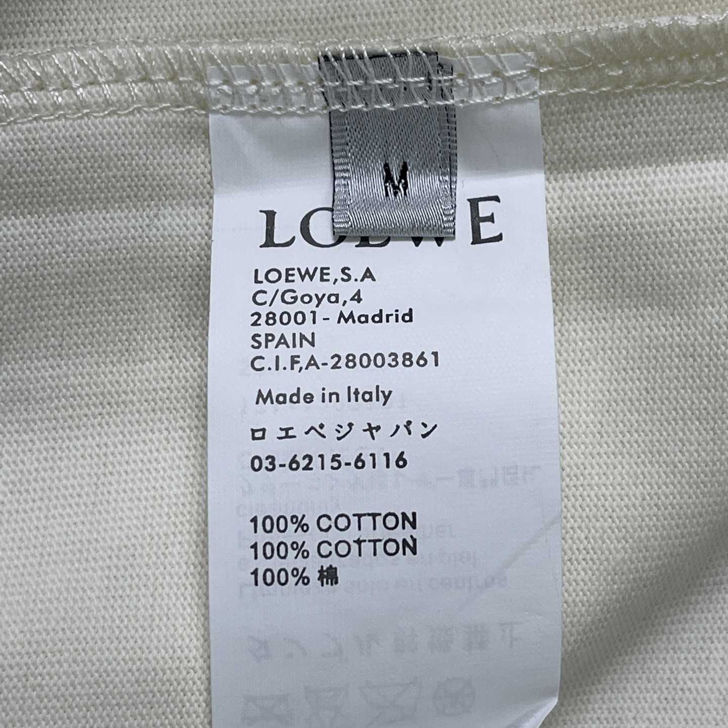 Loewe Loose Fit T-shirt In Cotton - EUR FASHION