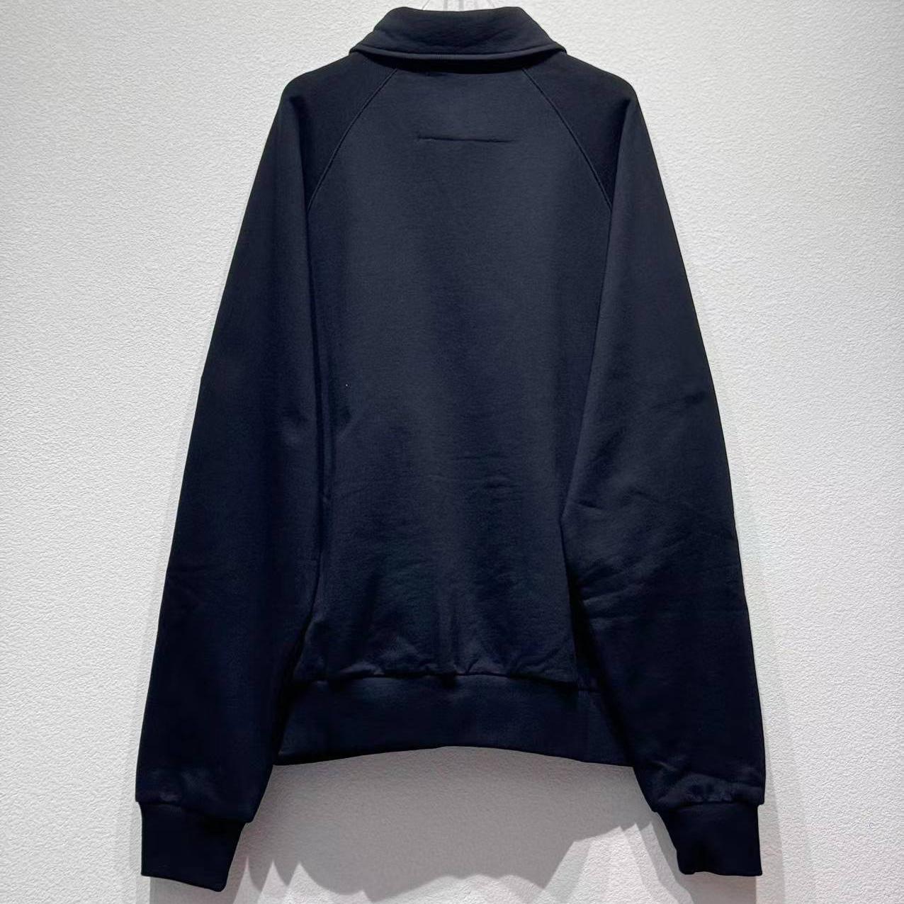 Givenchy Embroidered Logo Fleece Polo Sweatshirt In Black - EUR FASHION