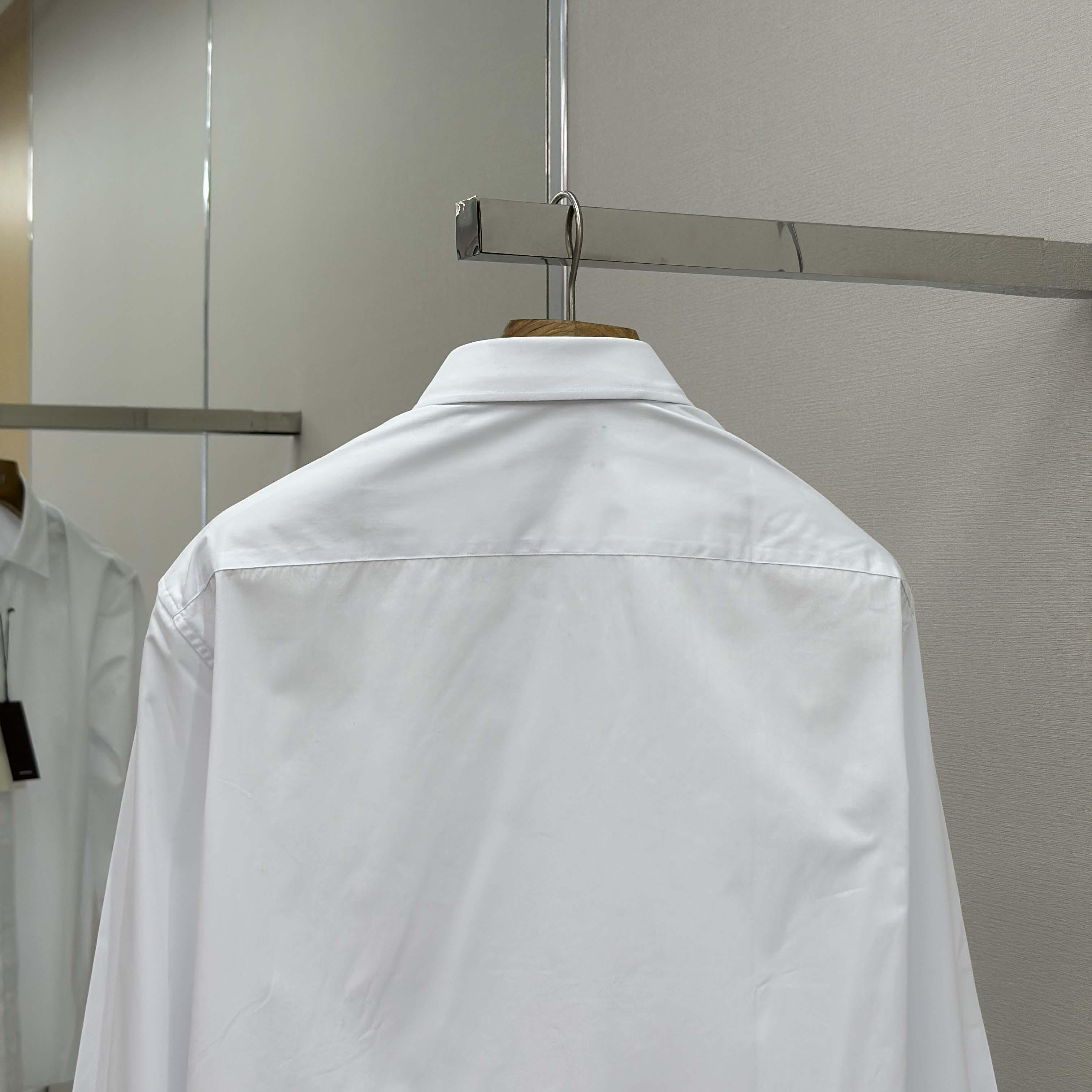 Gucci Cotton Poplin Shirt With Embroidery - EUR FASHION