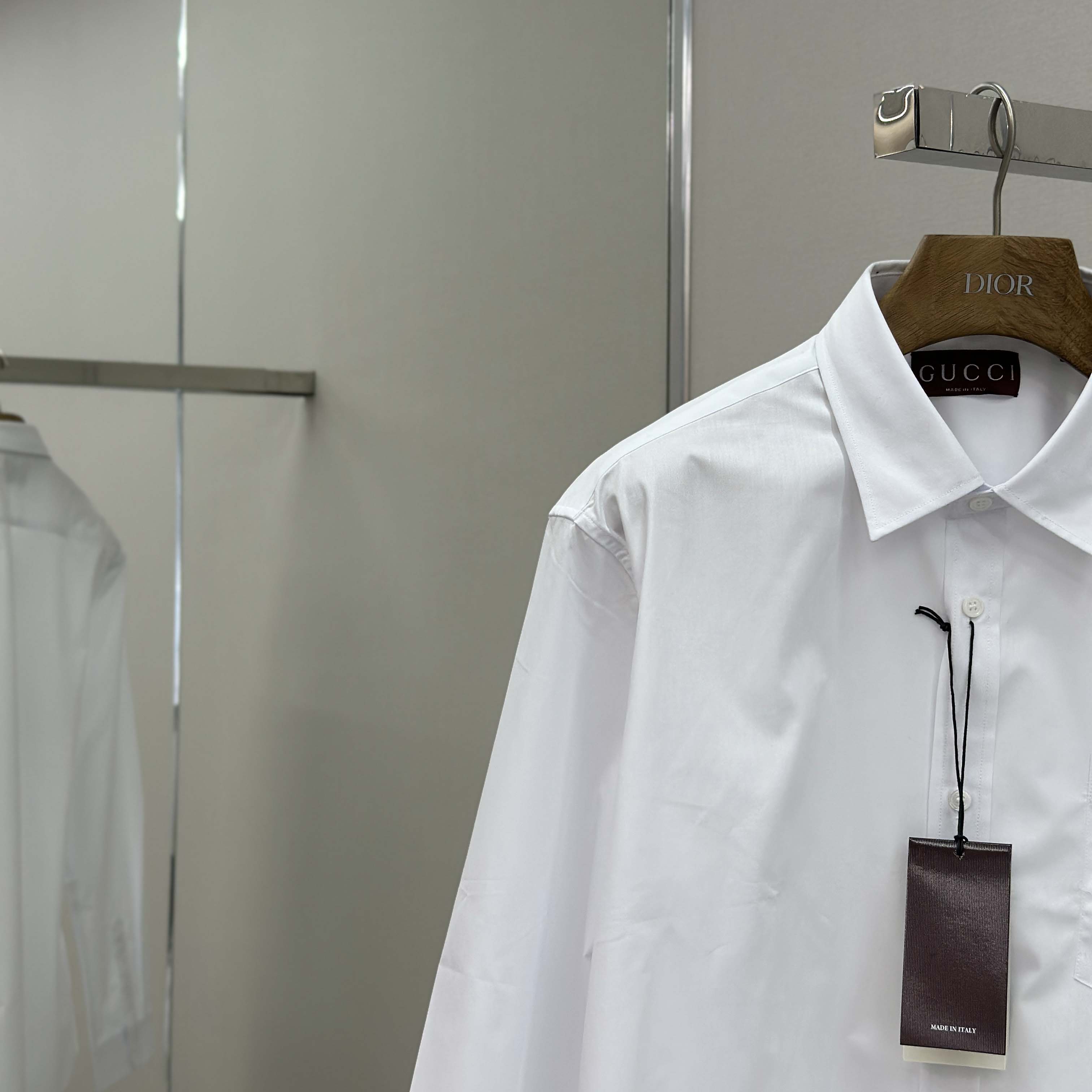 Gucci Cotton Poplin Shirt With Embroidery - EUR FASHION