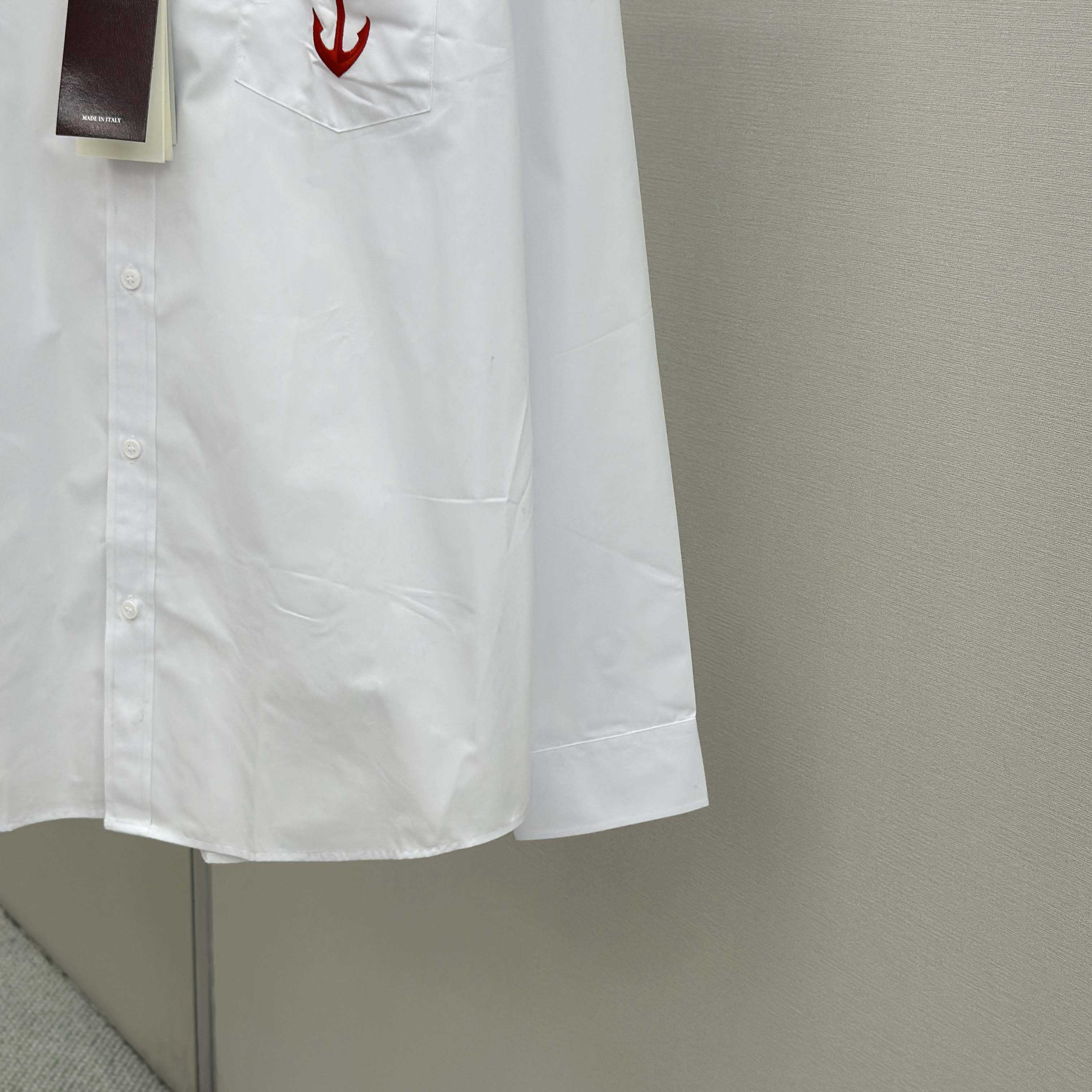 Gucci Cotton Poplin Shirt With Embroidery - EUR FASHION