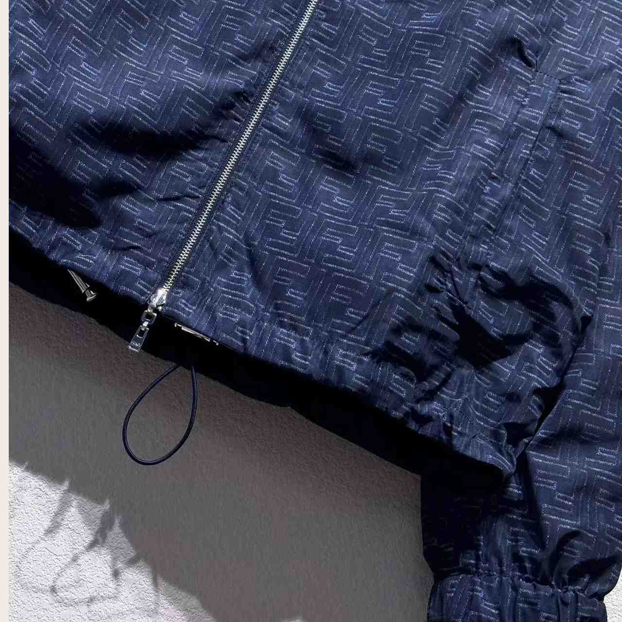 Fendi Blue FF Nylon Jacket - EUR FASHION