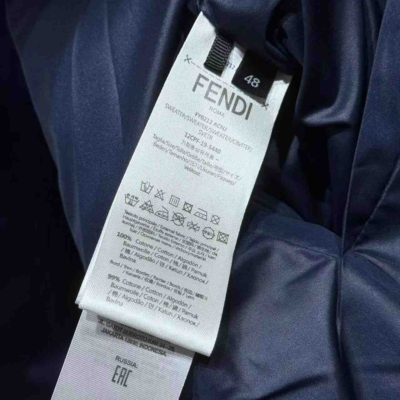 Fendi Blue FF Nylon Jacket - EUR FASHION