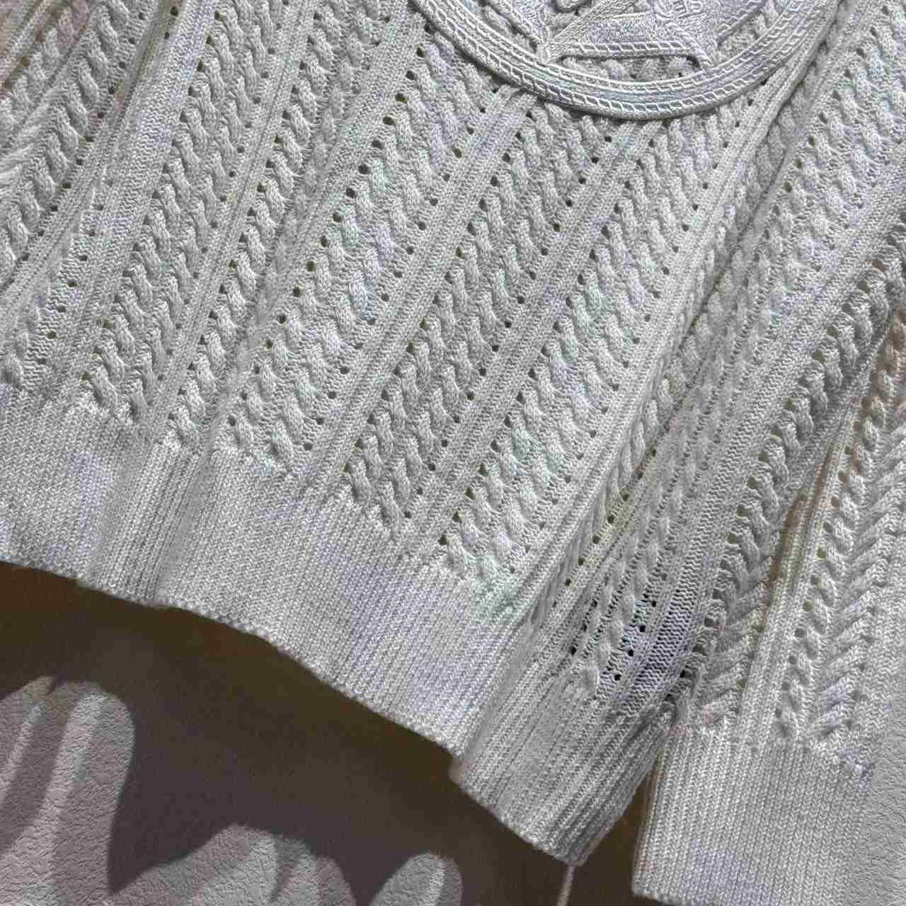 Louis Vuitton Long-Sleeved Cable-Knit Crewneck   1AHVOL - EUR FASHION