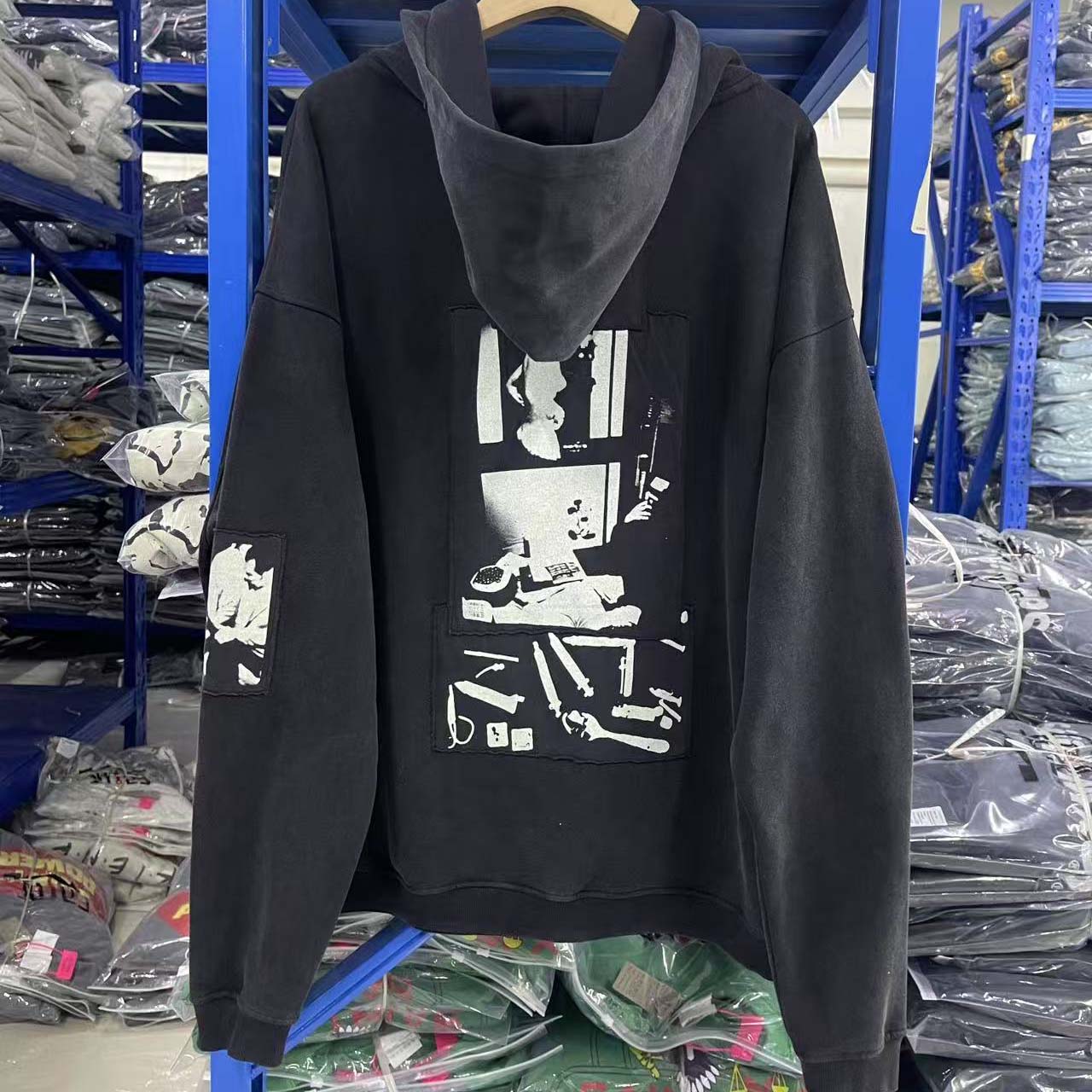 Enfants Riches Déprimés ERD Disarm Assemblage Zip Hoodie - EUR FASHION