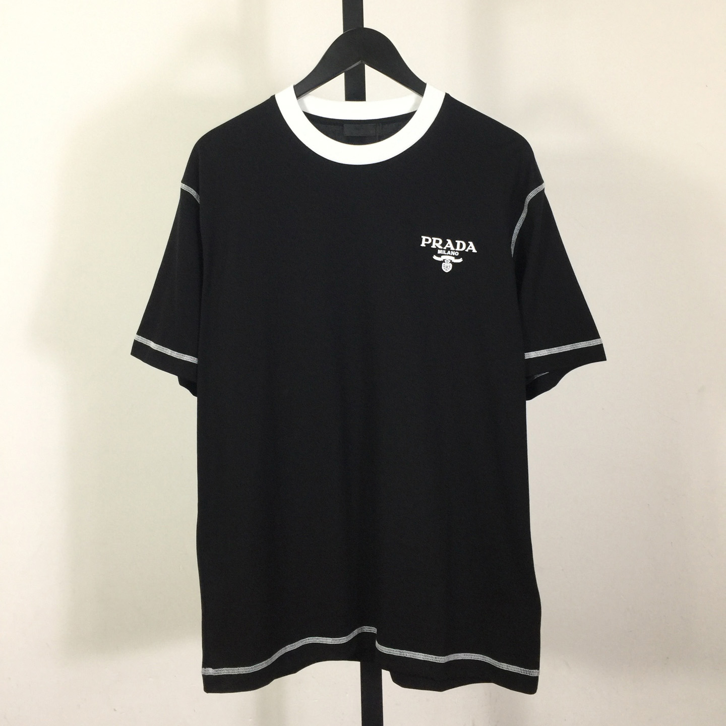 Prada Logo Cotton Tee - EUR FASHION