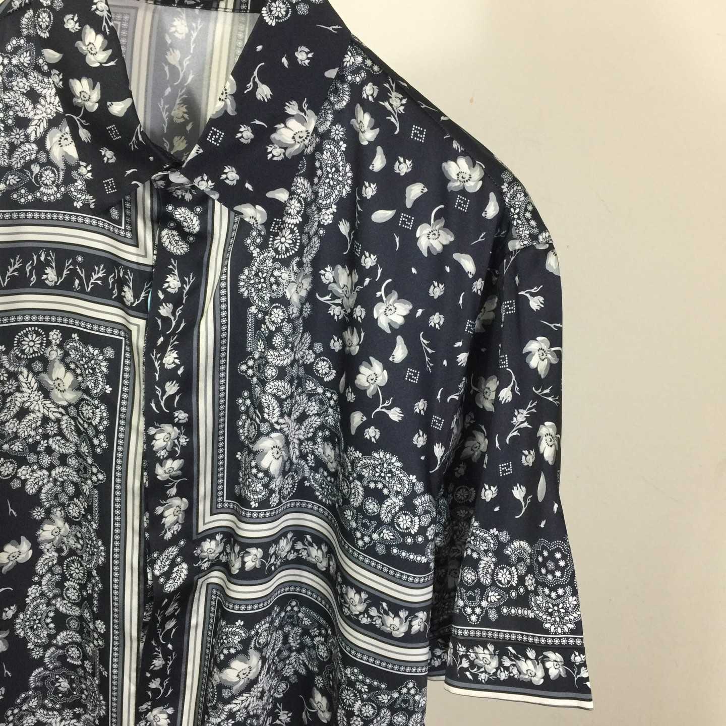 Fendi White And Blue Silk Shirt & Shorts - EUR FASHION