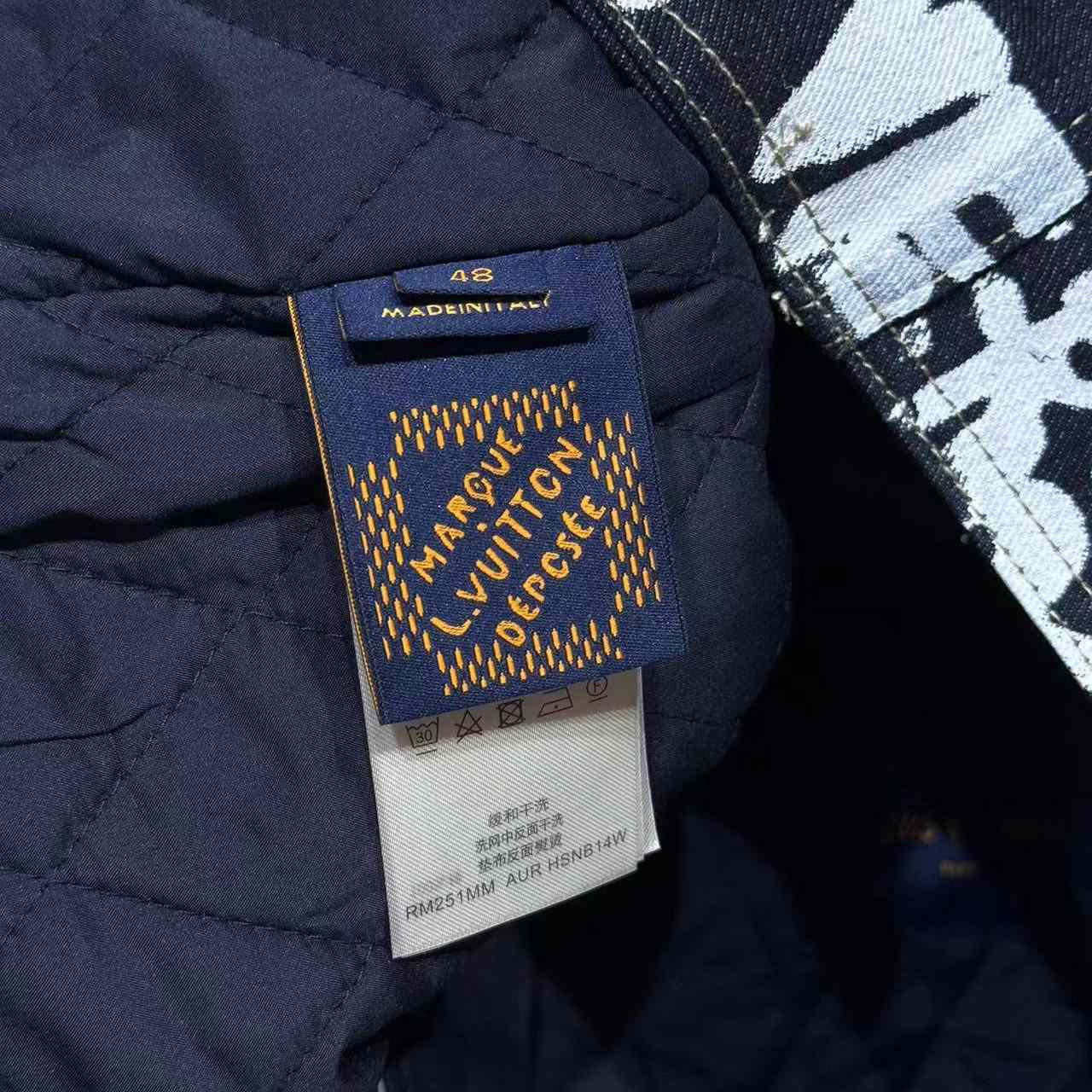 Louis Vuitton Denim Collarless Jacket  1AILLL - EUR FASHION