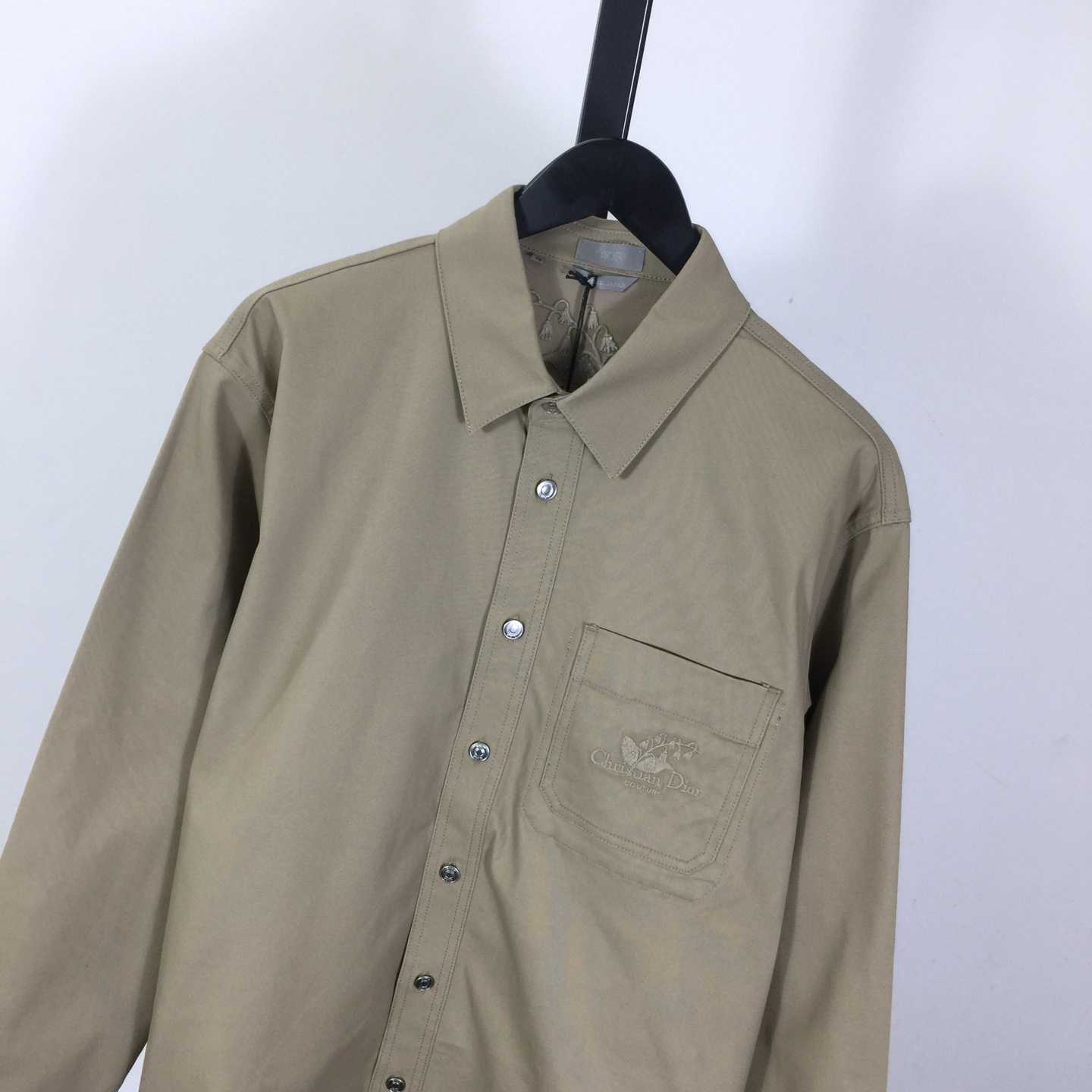Christian Dior Couture Lily of the Valley Shirt Beige Cotton Tvvill - EUR FASHION