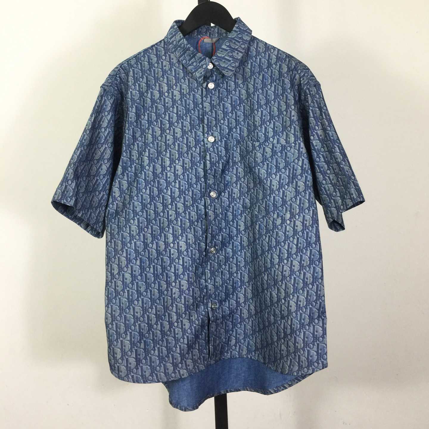 Dior Oblique Short-Sleeved Shirt  - EUR FASHION