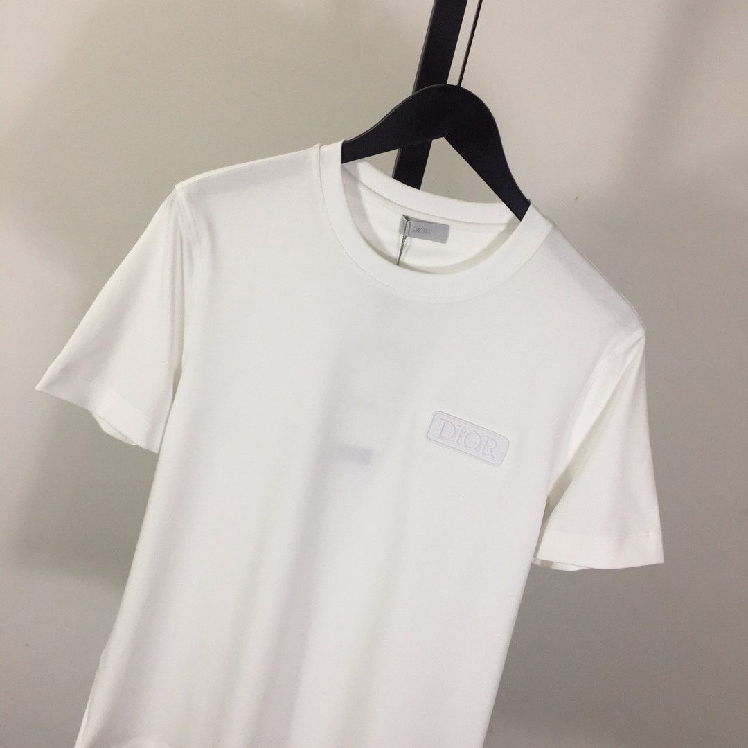 Dior Logo Cotton T-Shirt  - EUR FASHION