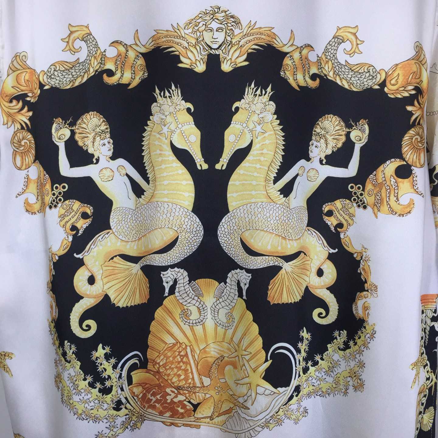 Versace Coral Theatre Silk Shirt - EUR FASHION