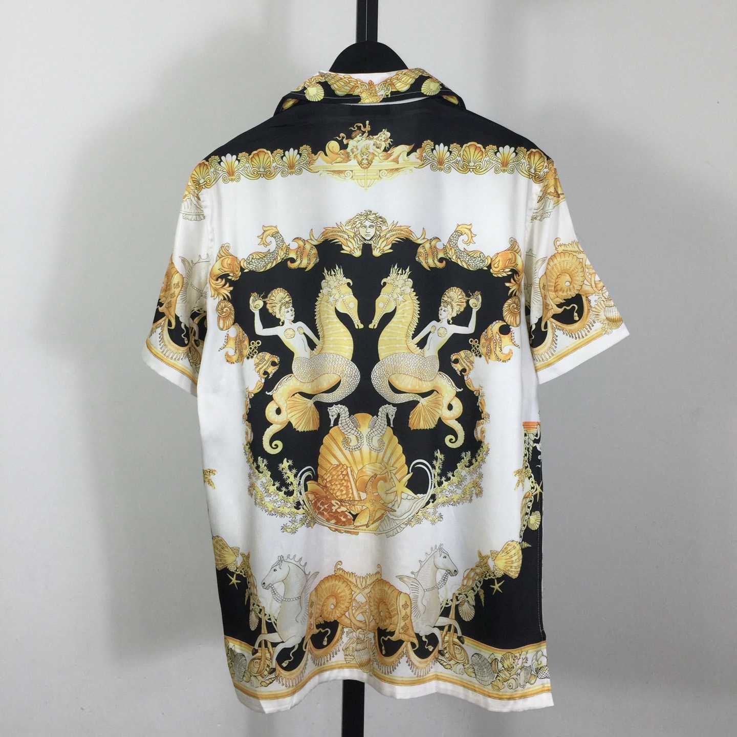 Versace Coral Theatre Silk Shirt - EUR FASHION