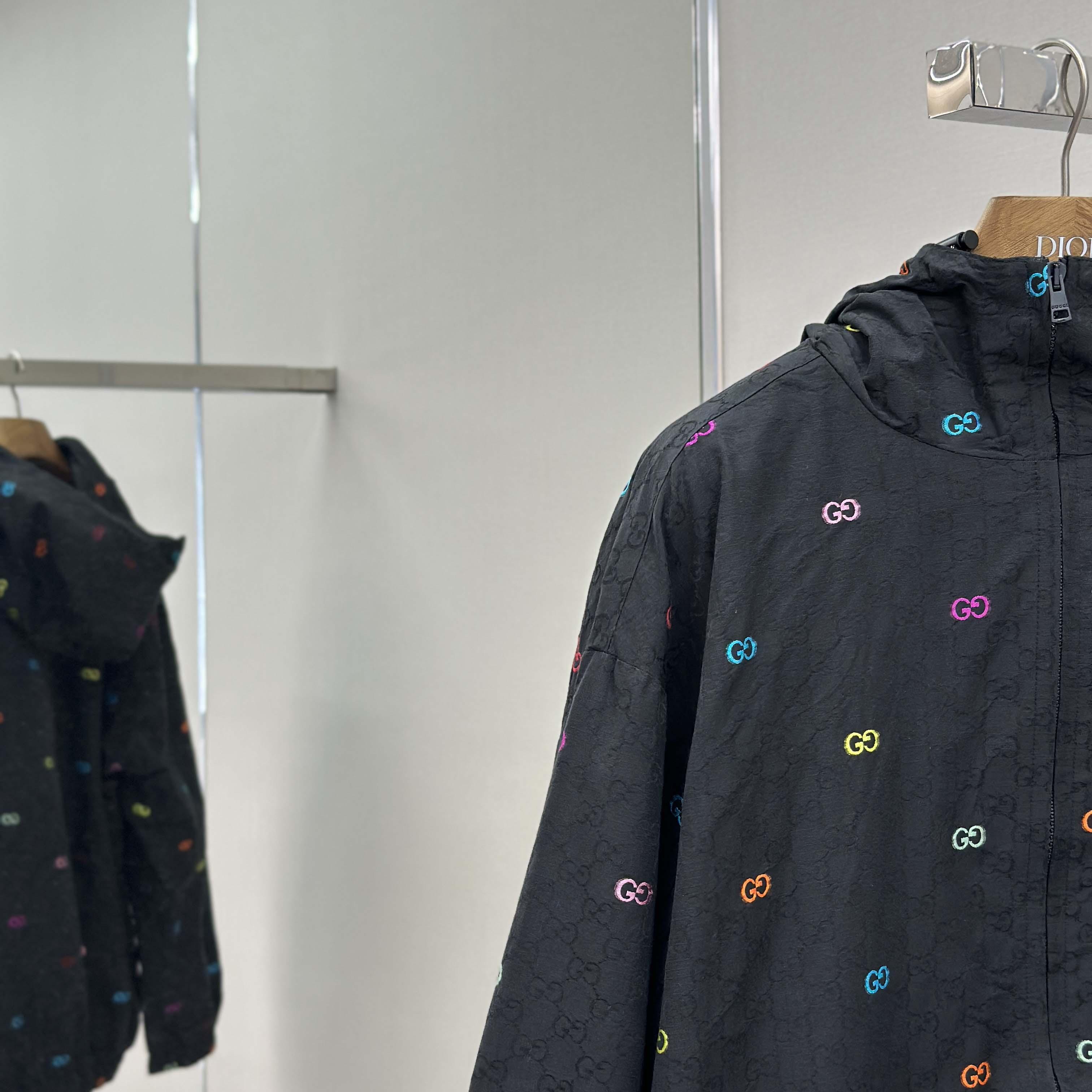 Gucci GG Cotton Ripstop Zip Jacket  - EUR FASHION