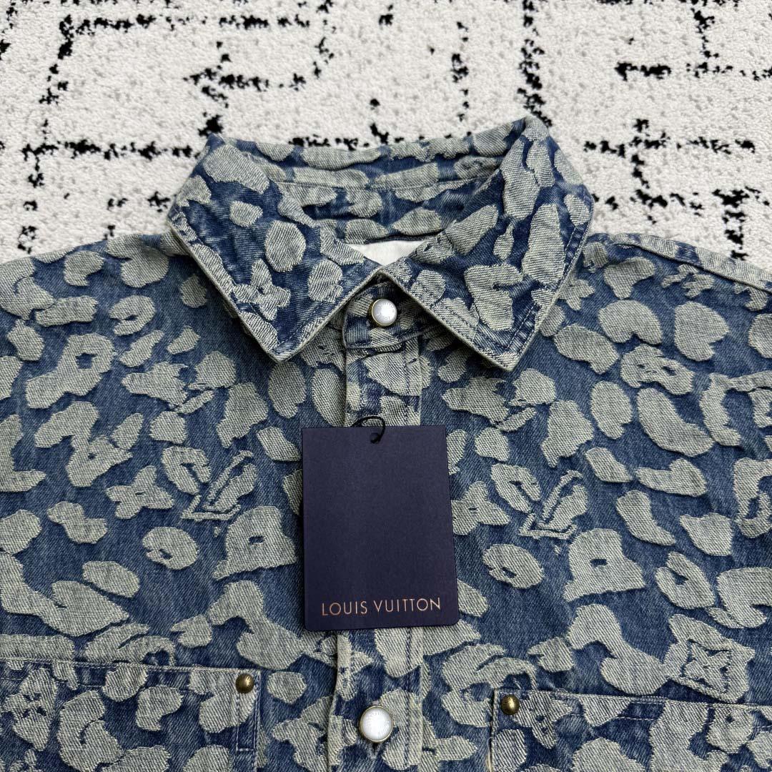 Louis Vuitton Jacquard Workwear Denim Shirts - EUR FASHION