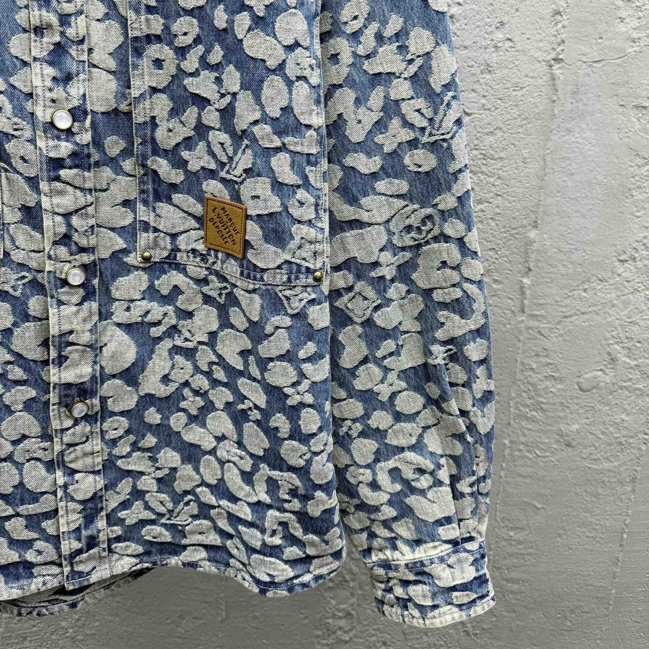 Louis Vuitton Jacquard Workwear Denim Shirts - EUR FASHION