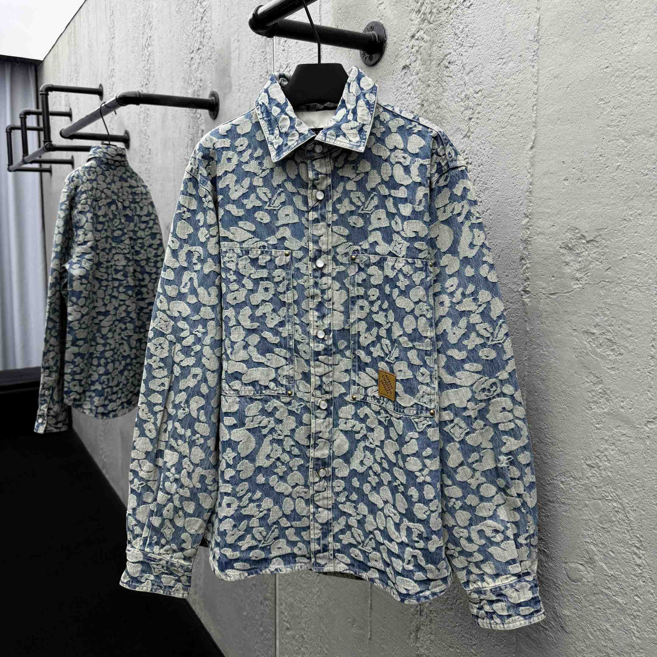 Louis Vuitton Jacquard Workwear Denim Shirts - EUR FASHION
