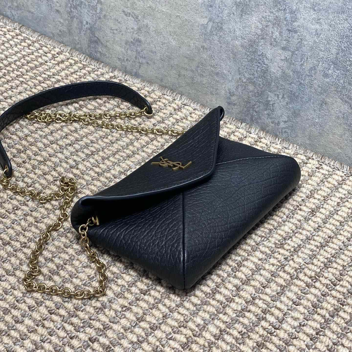 Saint Laurent Cassandre Chain Pouch In Lambskin - EUR FASHION