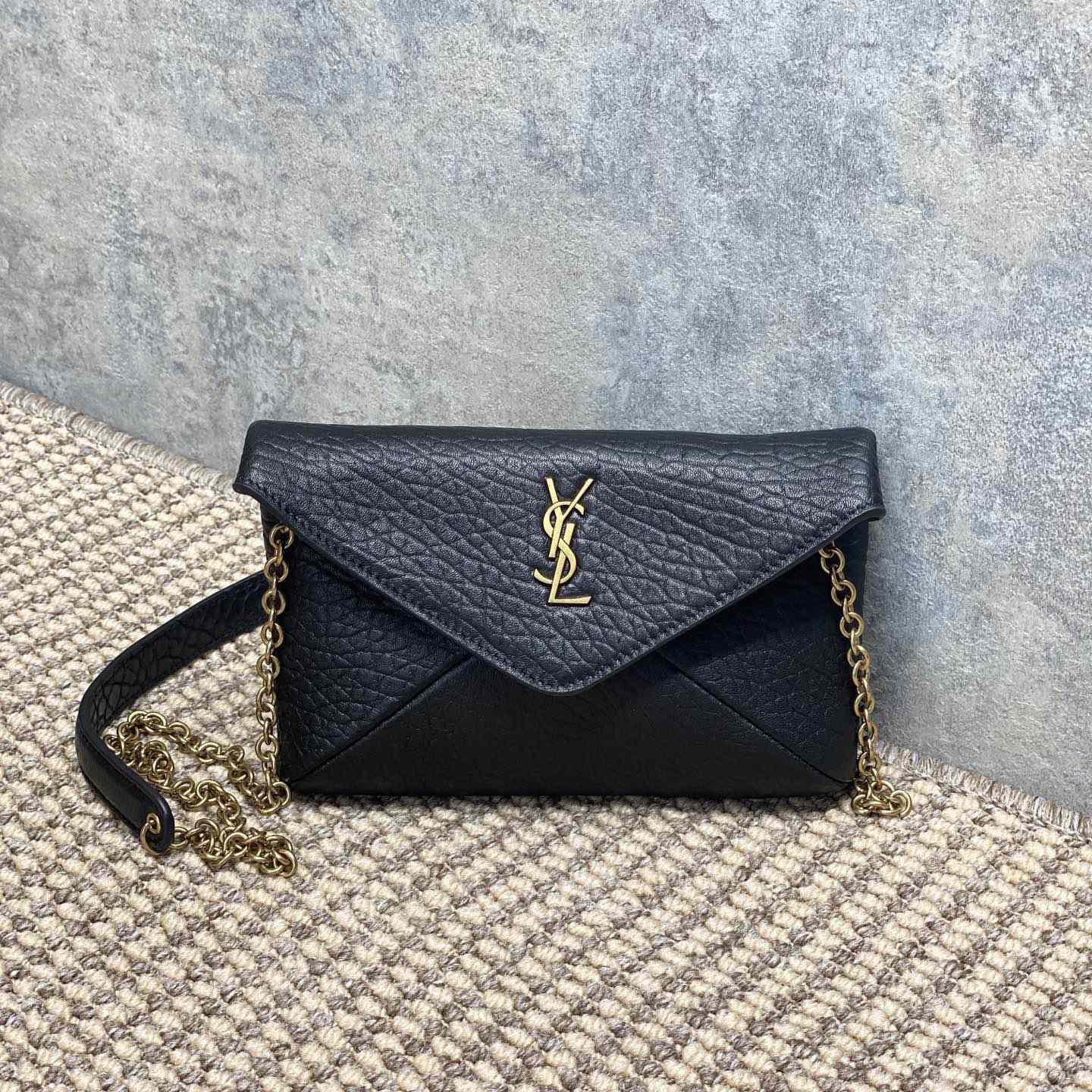 Saint Laurent Cassandre Chain Pouch In Lambskin - EUR FASHION