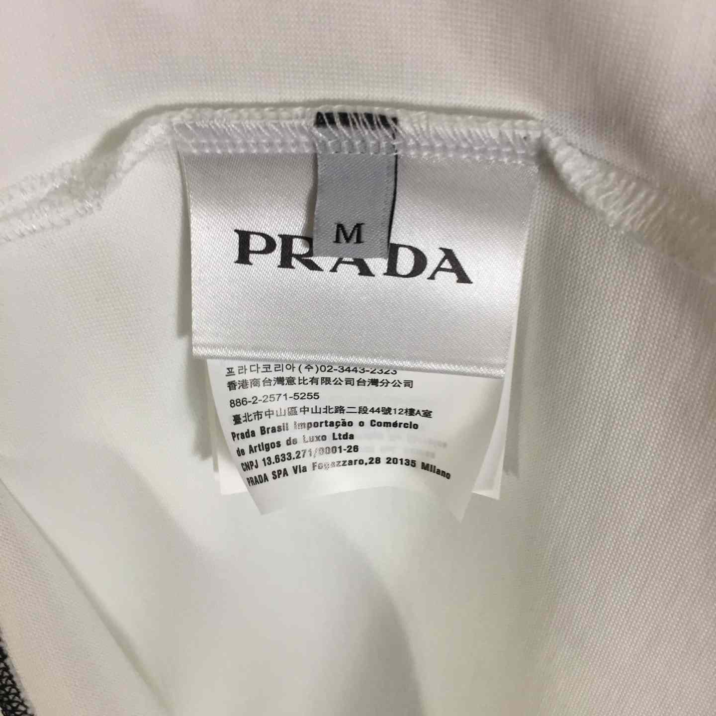 Prada Logo Cotton Tee - EUR FASHION
