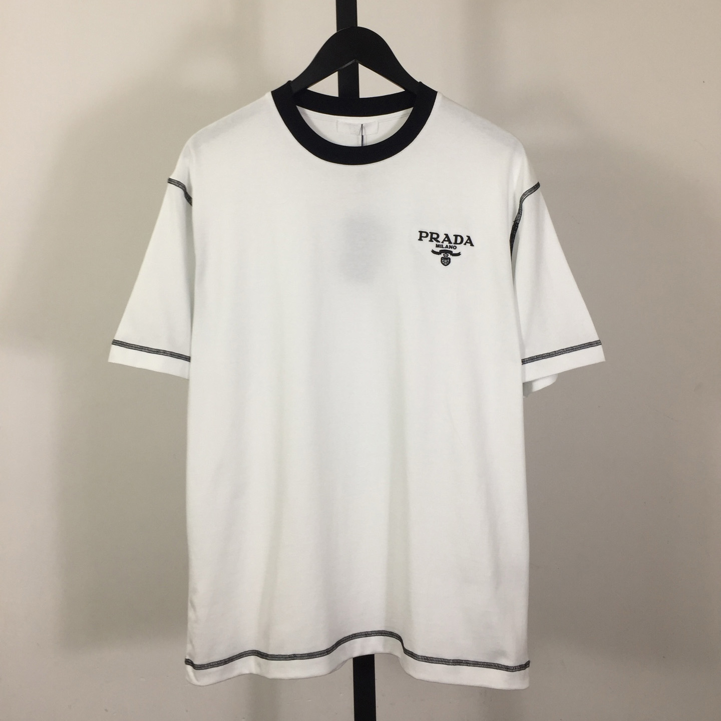 Prada Logo Cotton Tee - EUR FASHION