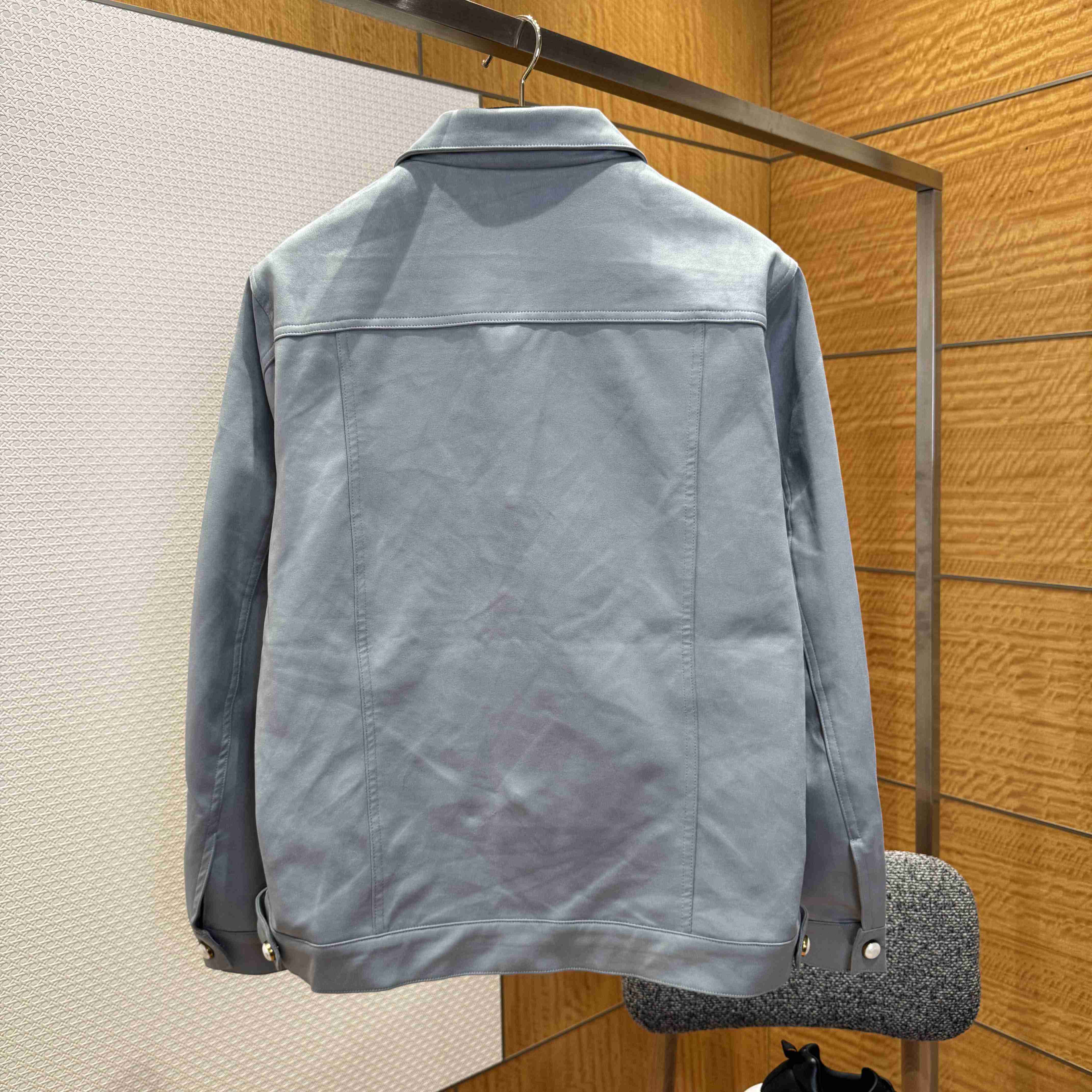 Louis Vuitton Suede Leather Type II Trucker Jacket   1AHVLO - EUR FASHION
