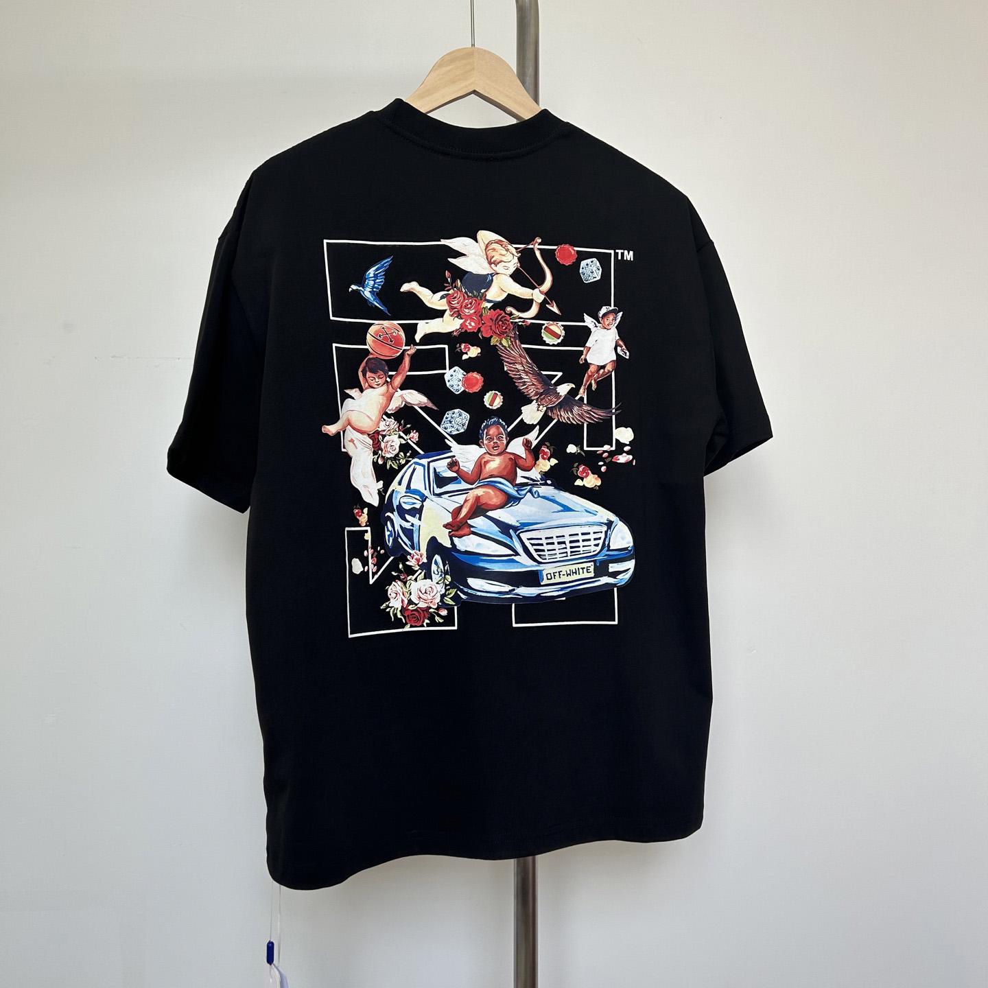 Off-White Black Fresco Arrow T-Shirt    - EUR FASHION