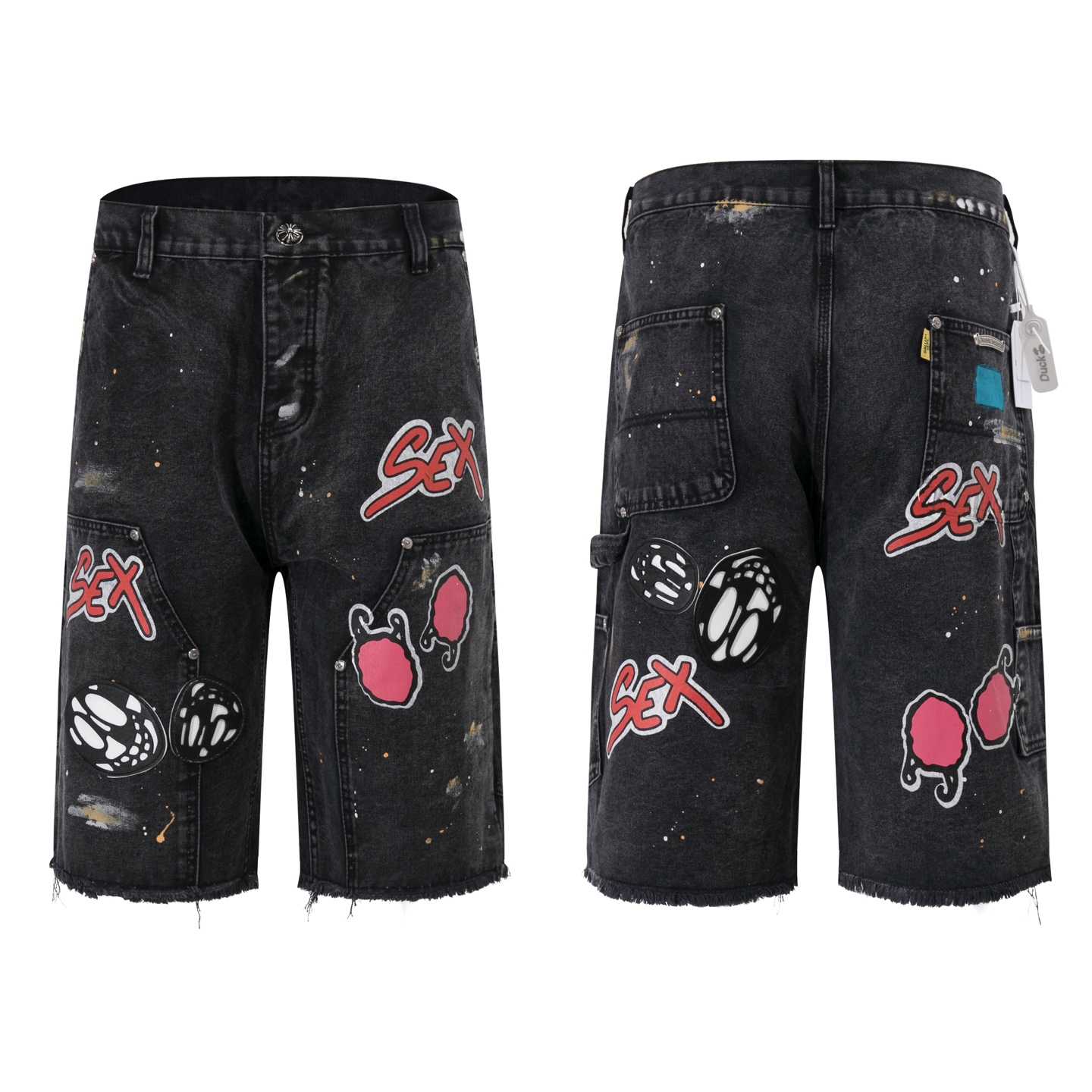 Chrome Hearts Denim Shorts - EUR FASHION