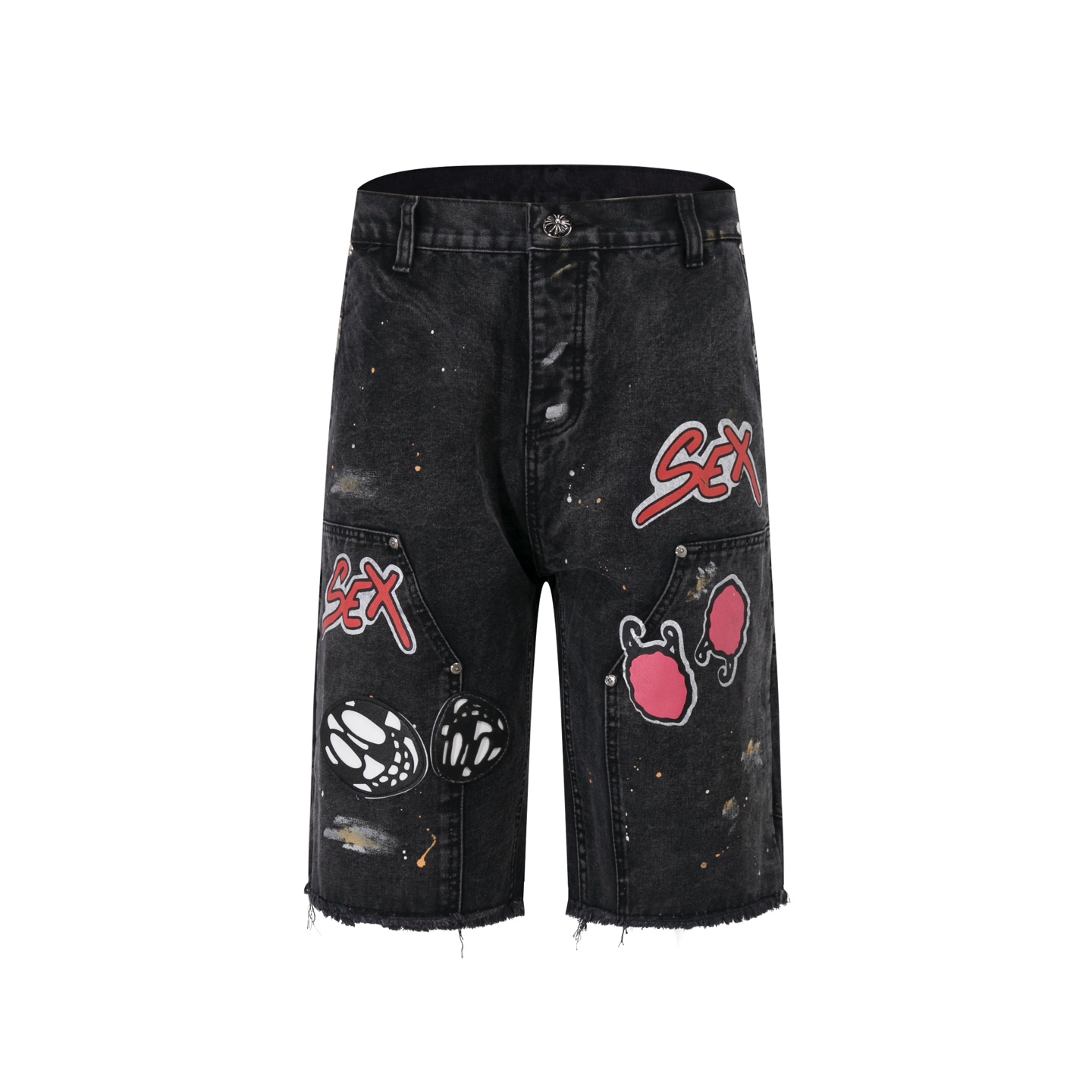 Chrome Hearts Denim Shorts - EUR FASHION