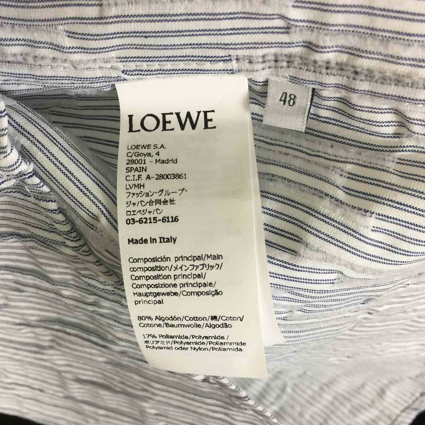Loewe Striped Long-Sleeve Shirt 'Blue/White' - EUR FASHION