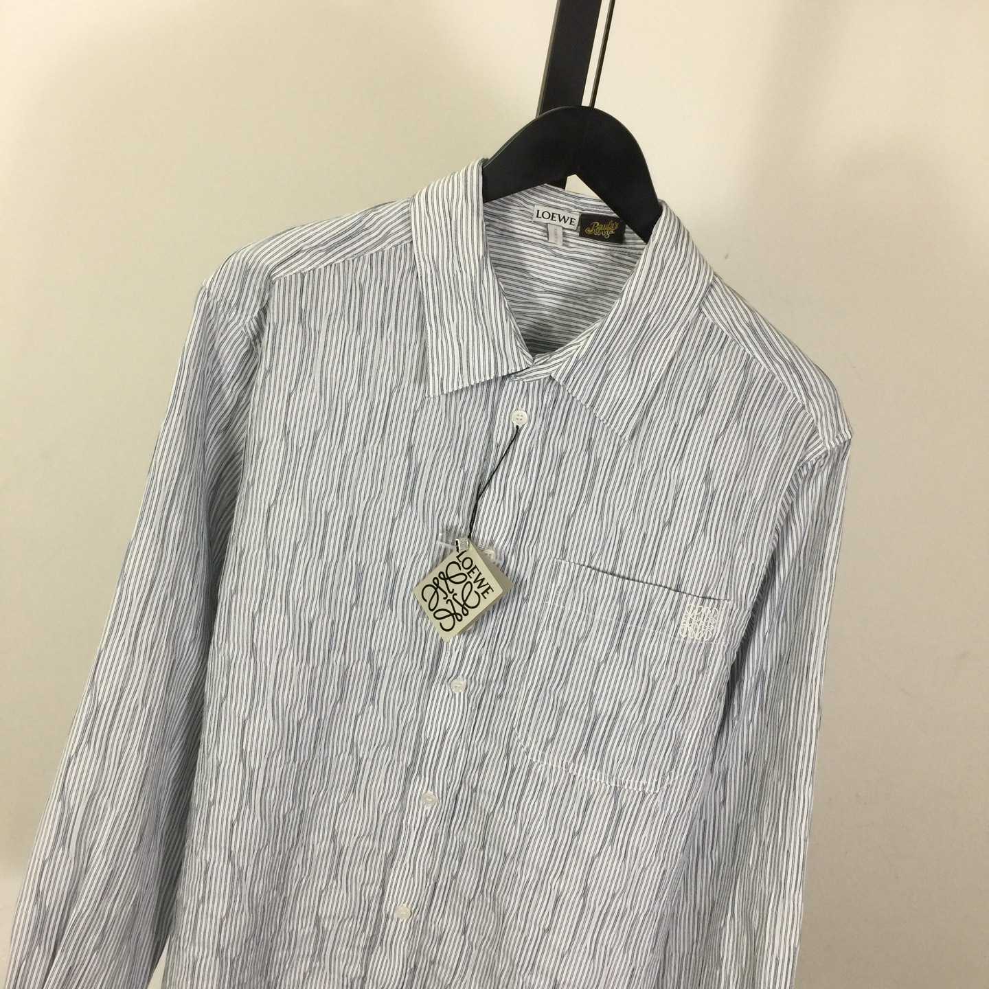 Loewe Striped Long-Sleeve Shirt 'Blue/White' - EUR FASHION