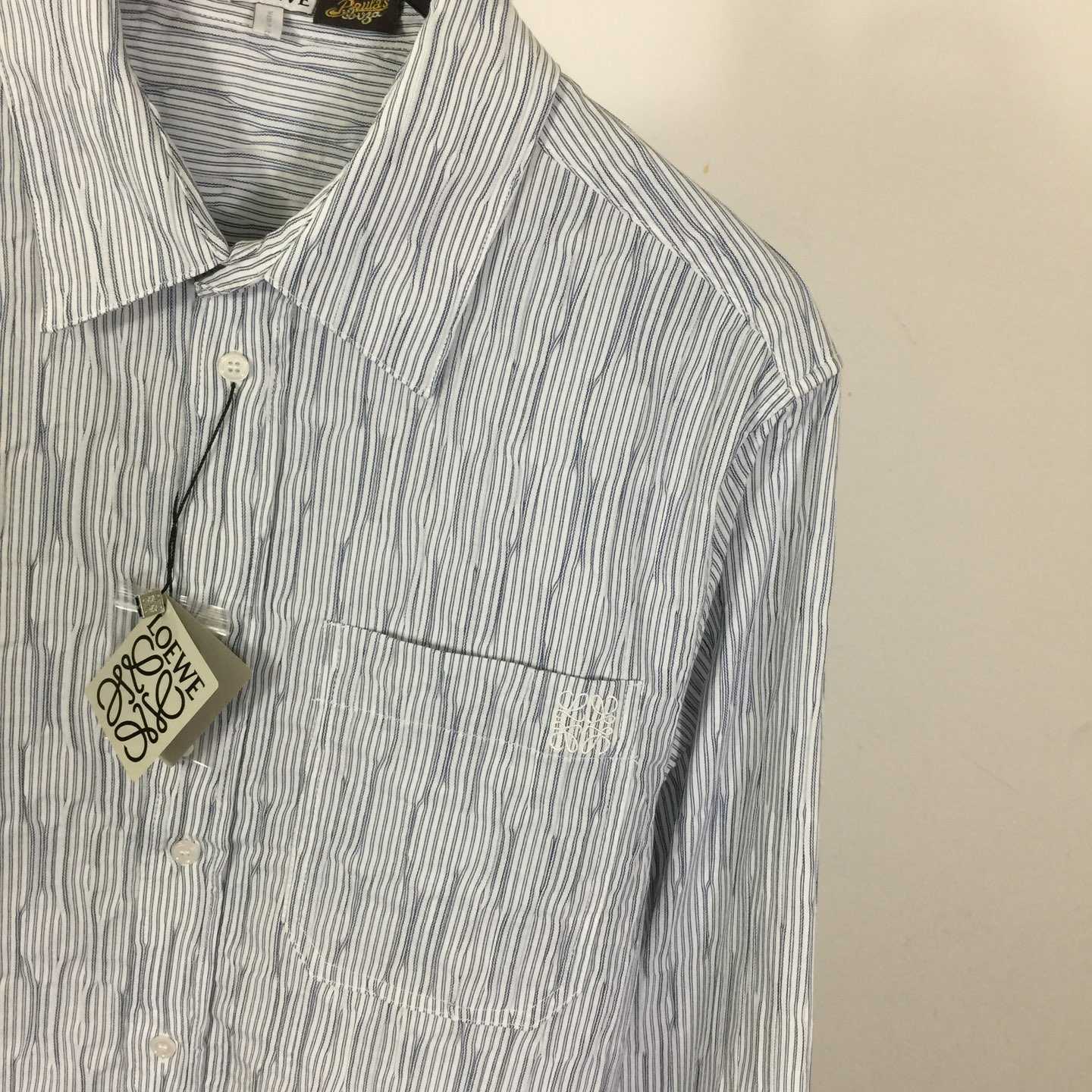 Loewe Striped Long-Sleeve Shirt 'Blue/White' - EUR FASHION