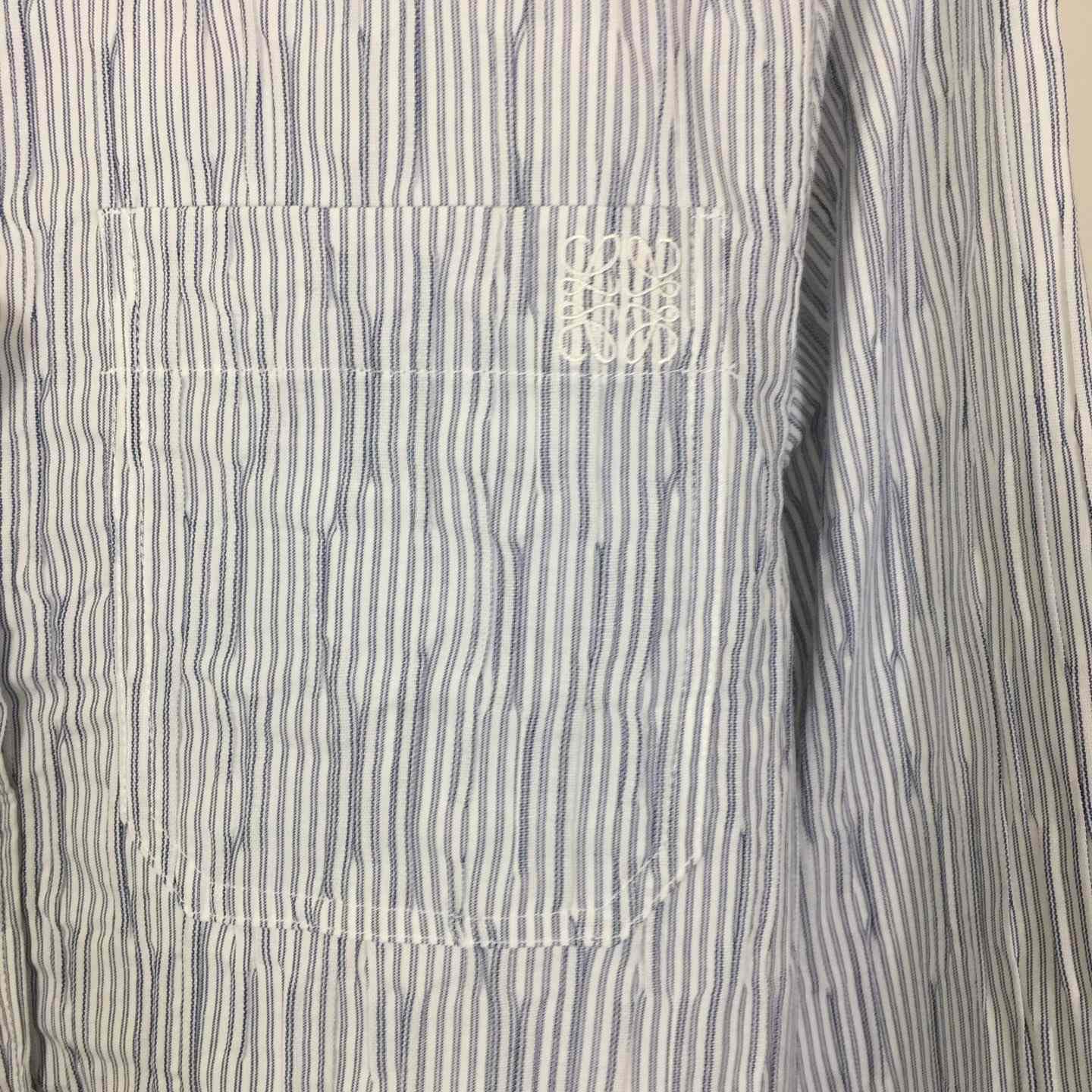 Loewe Striped Long-Sleeve Shirt 'Blue/White' - EUR FASHION