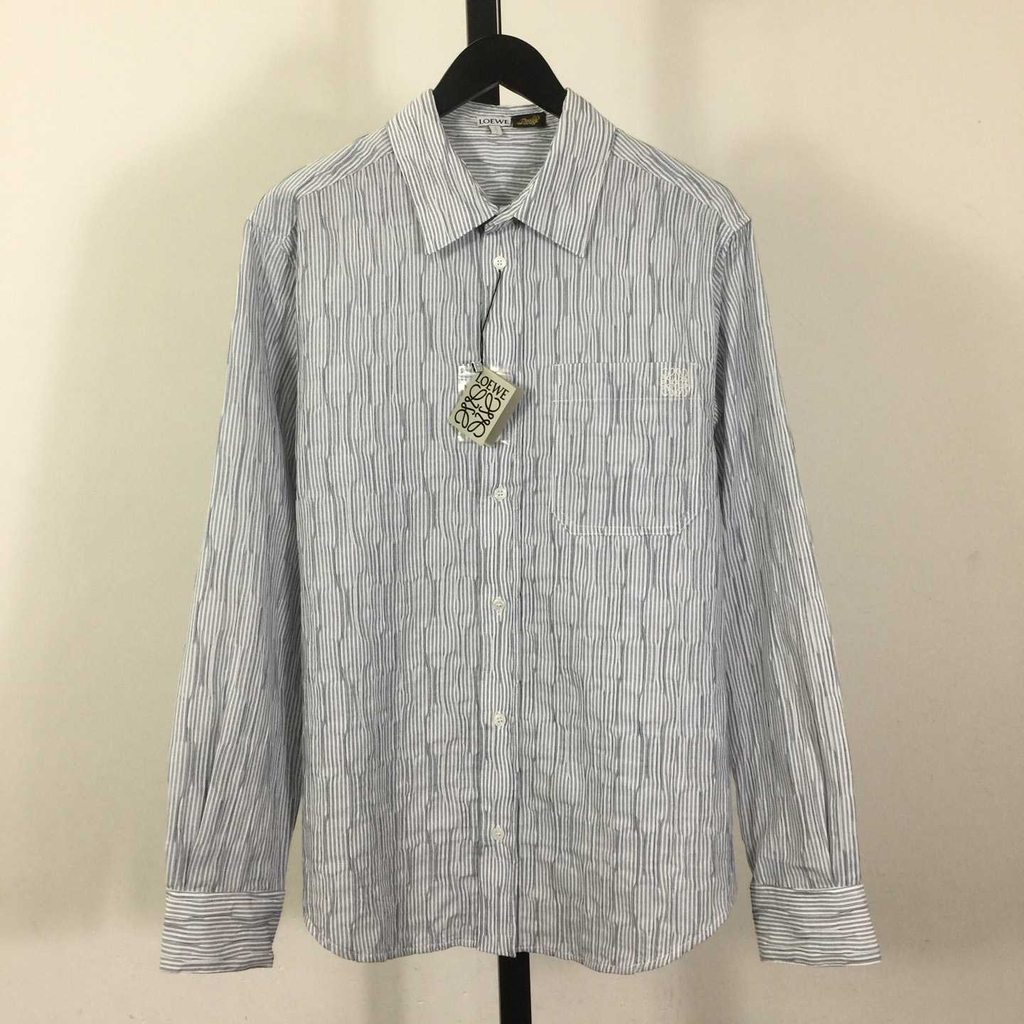 Loewe Striped Long-Sleeve Shirt 'Blue/White' - EUR FASHION