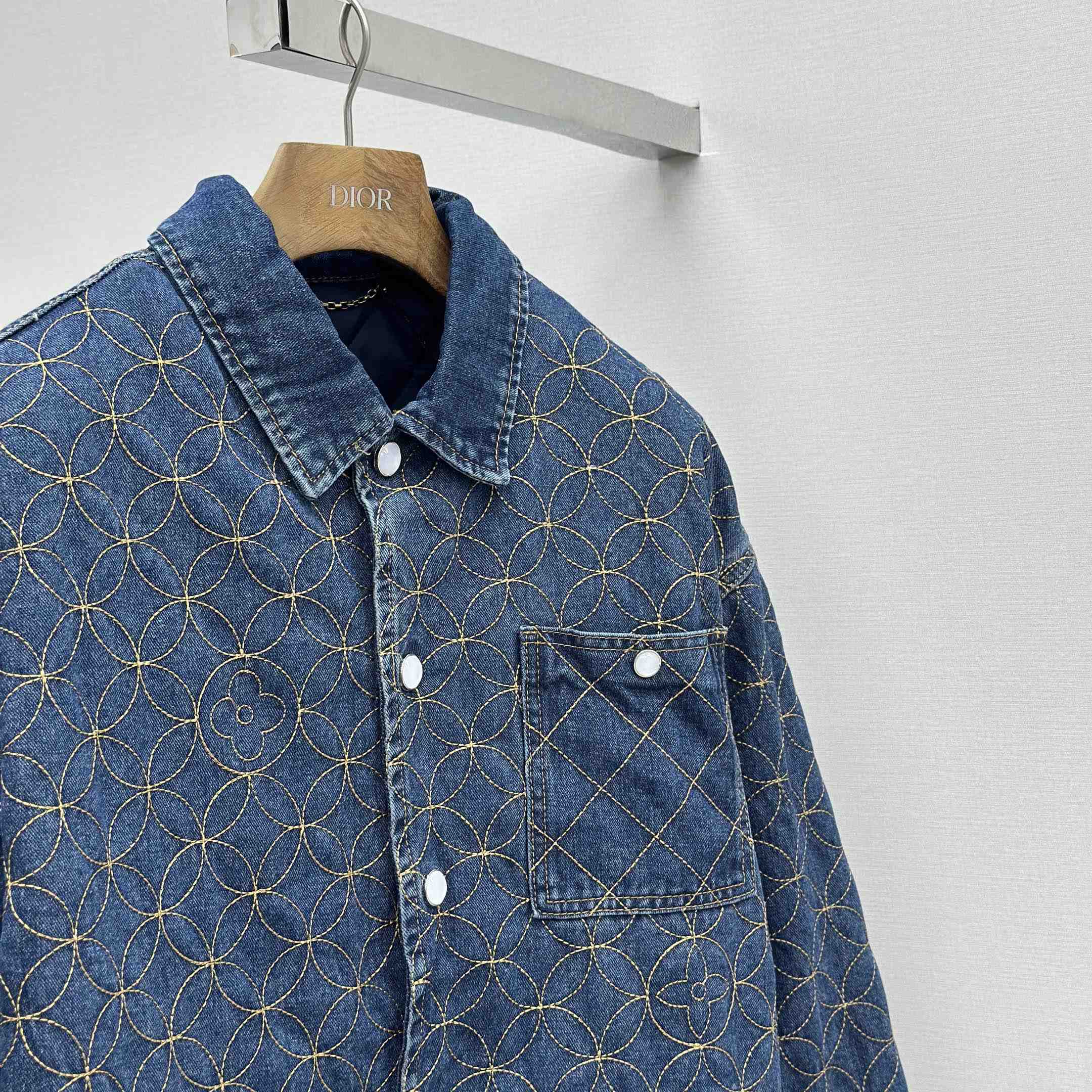 Louis Vuitton Embroidered Denim Blouson   1AILM5 - EUR FASHION