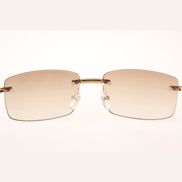 Cartier CT_3524012 Diamond White Buffalo Sunglasses In Gold Brown - EUR FASHION