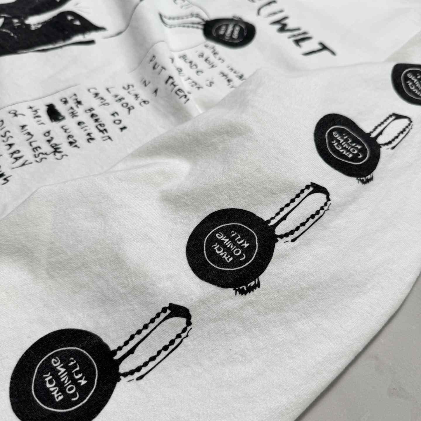 Enfants Riches Déprimés Do What Thou Wilt Long-Sleeve T-Shirt 'Faded White' - EUR FASHION