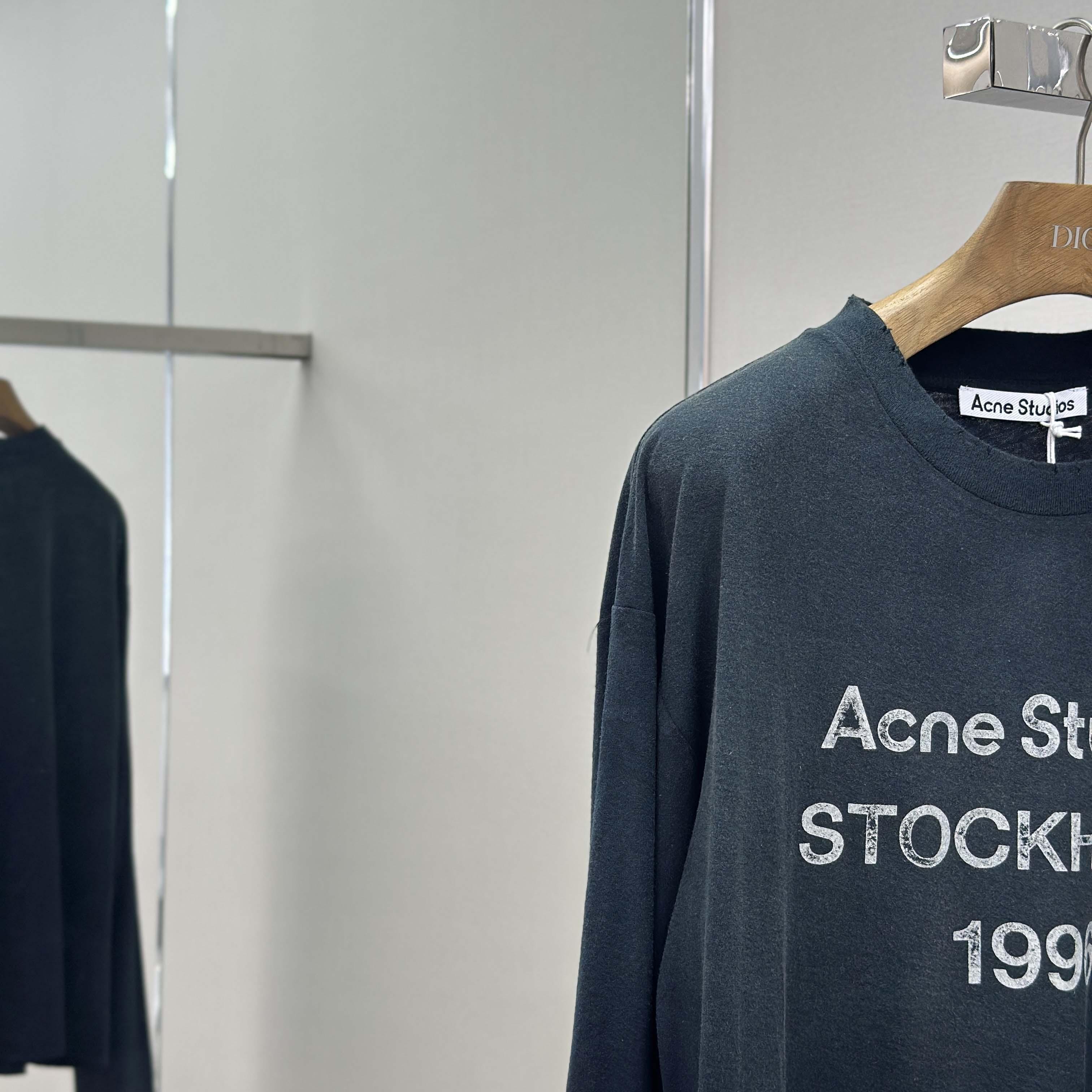 Acne Studios Logo T-shirt - Relaxed Fit - EUR FASHION