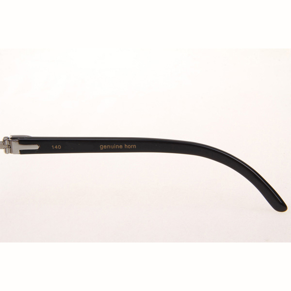 Cartier CT_3524012 Diamond Black Buffalo Eyeglasses In Silver Brown - EUR FASHION