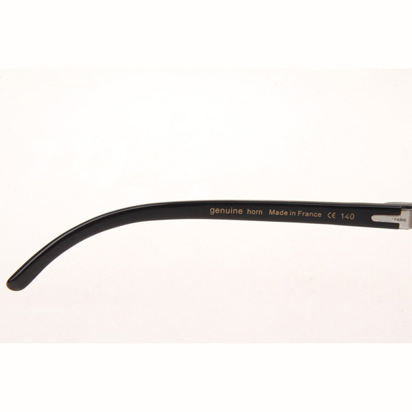 Cartier CT_3524012 Diamond Black Buffalo Eyeglasses In Silver Brown - EUR FASHION