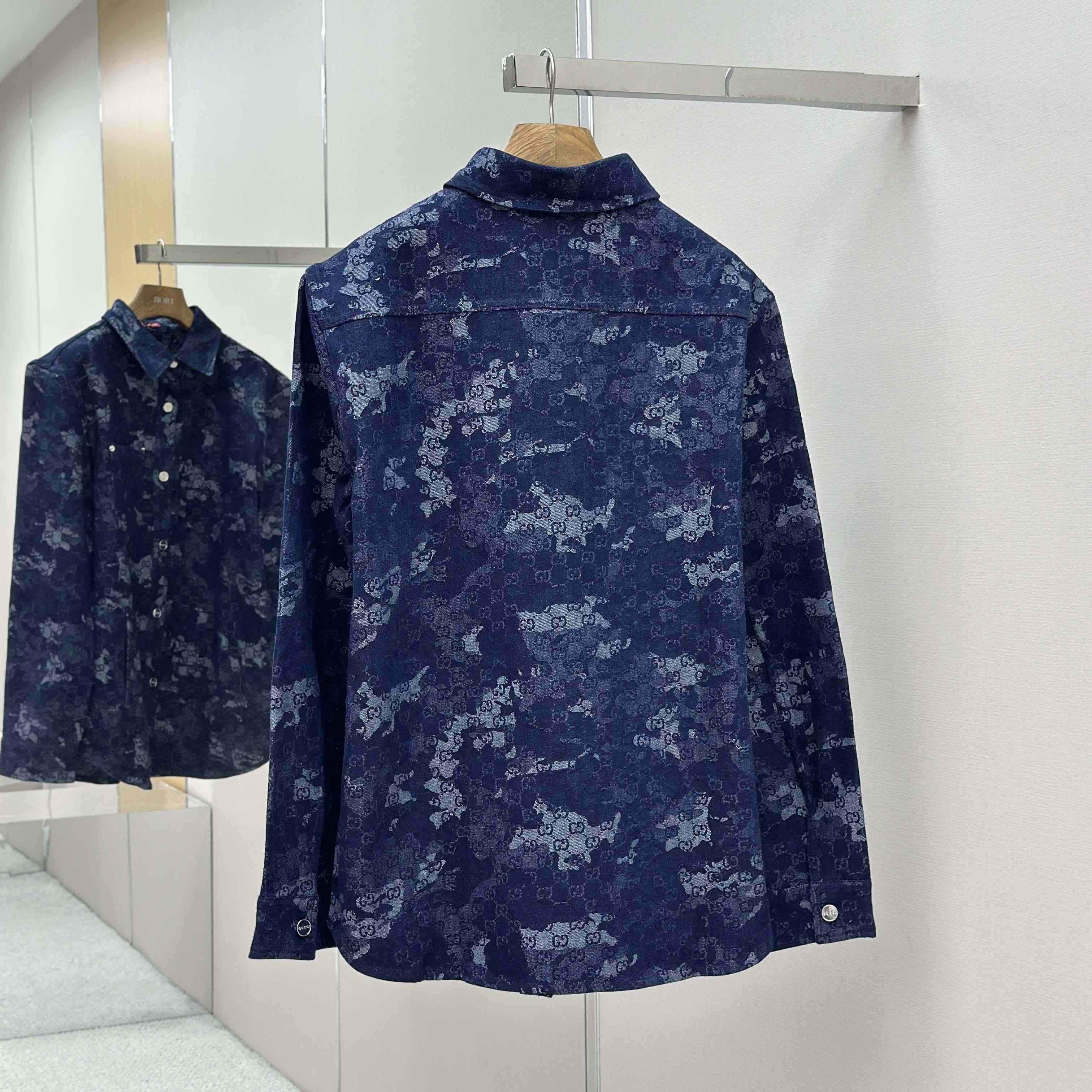 Gucci GG Jacquard Denim Shirt - EUR FASHION