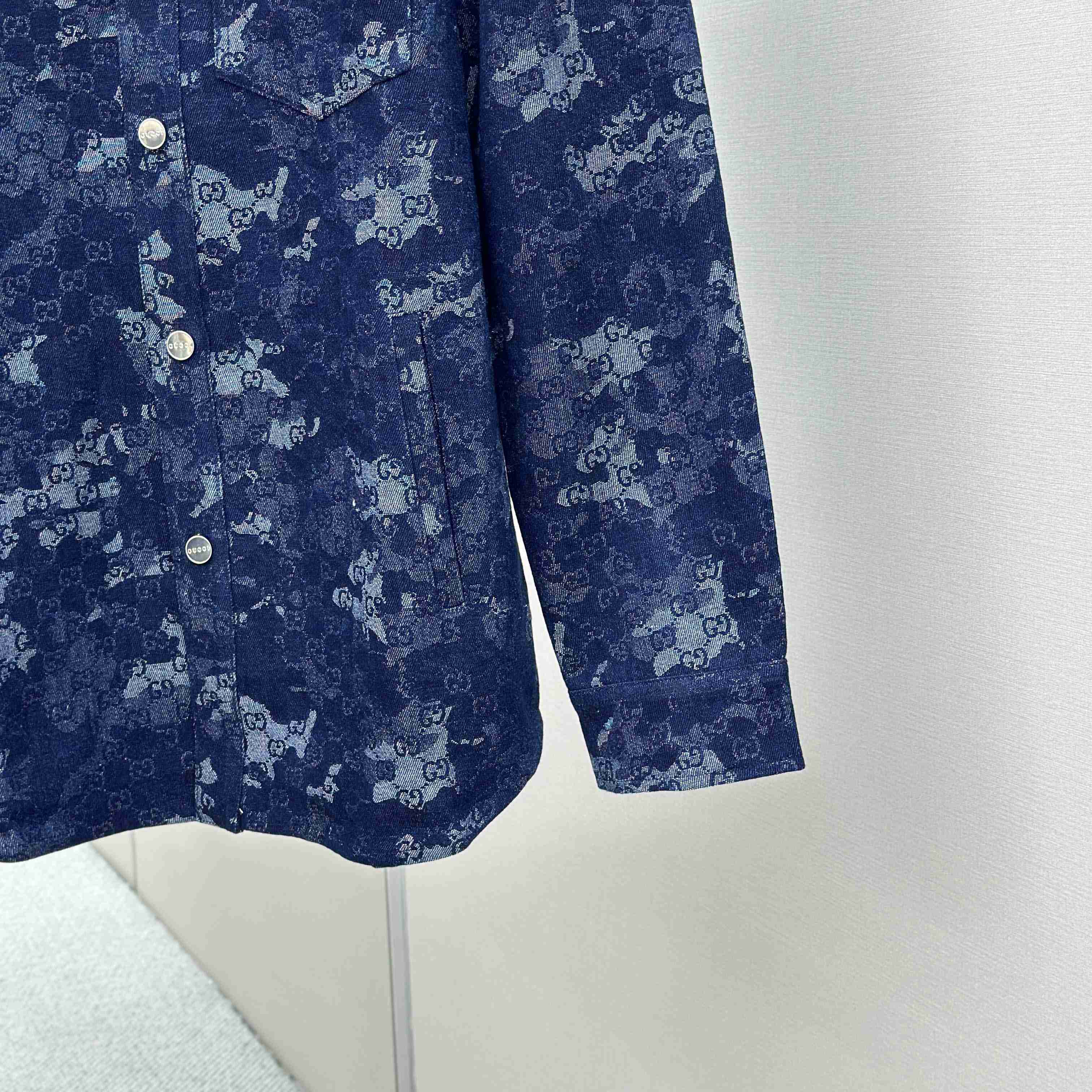 Gucci GG Jacquard Denim Shirt - EUR FASHION