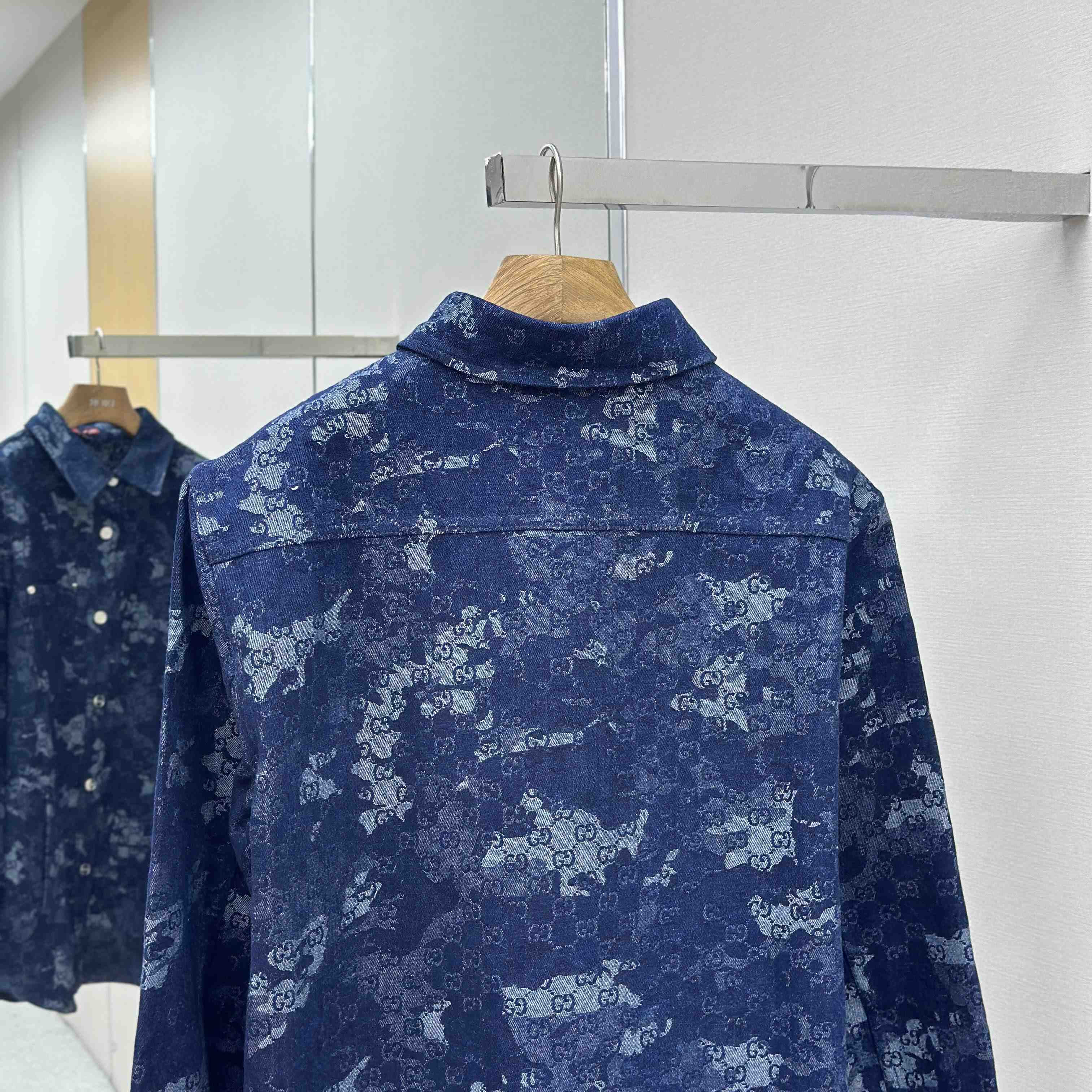 Gucci GG Jacquard Denim Shirt - EUR FASHION