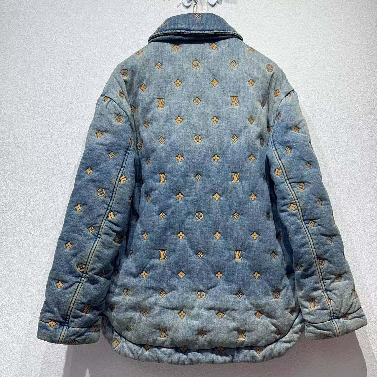 Louis Vuitton Padded Denim Monogram Overshirt   1AFJCQ - EUR FASHION