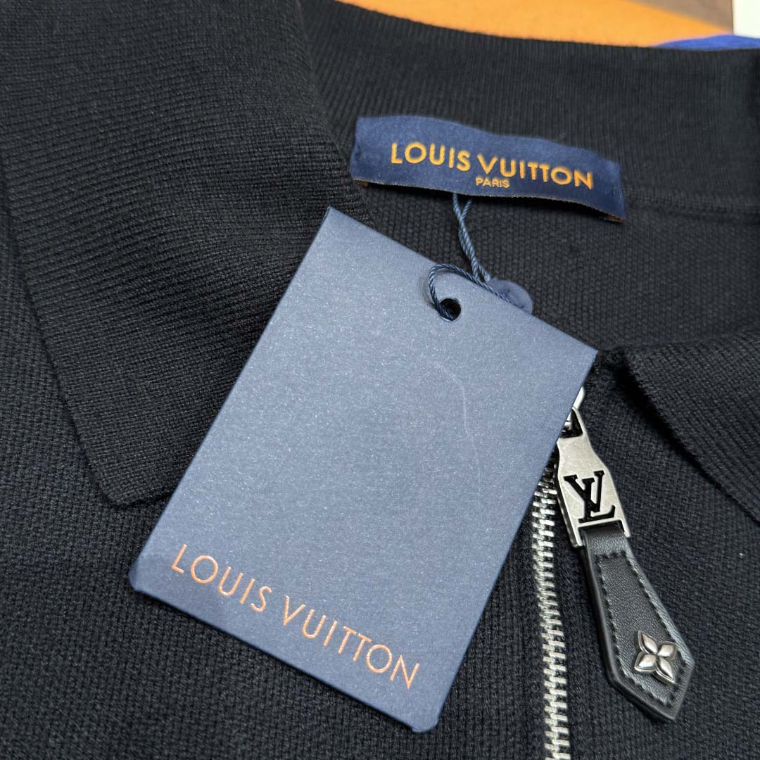 Louis Vuitton Knit Blouson With Leather Details   1AH346 - EUR FASHION