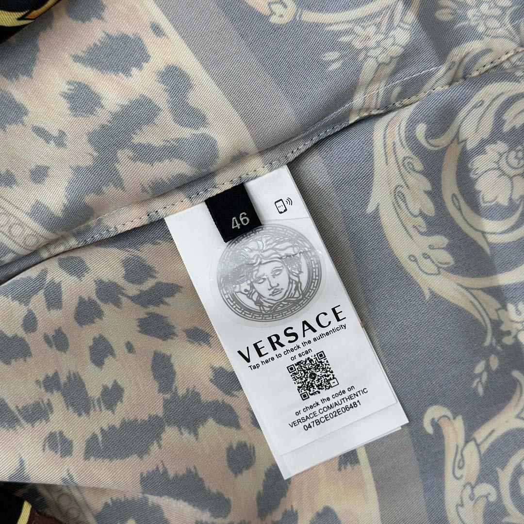 Versace Wild Cats Silk Shirt - EUR FASHION